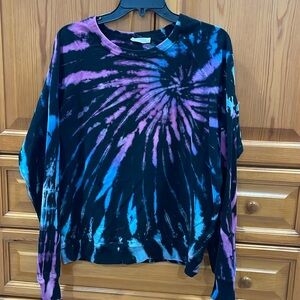 Lovestitch Tie Dye French Terry crewneck, size S